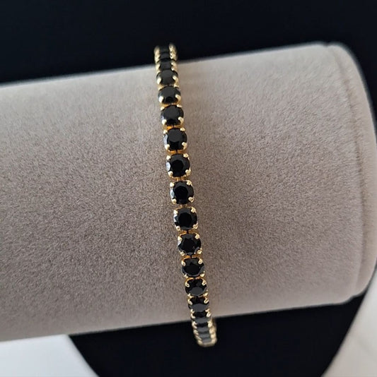 Midnight Crystal Tennis Bracelet