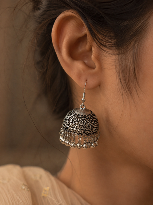 Oxidize antique jhumka
