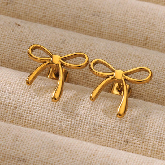 Ribbon Bow Studs