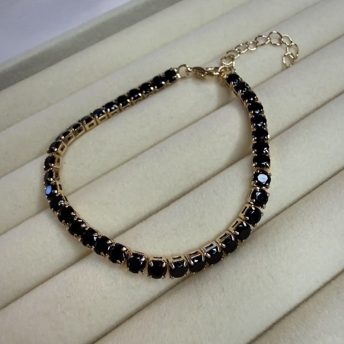 Midnight Crystal Tennis Bracelet