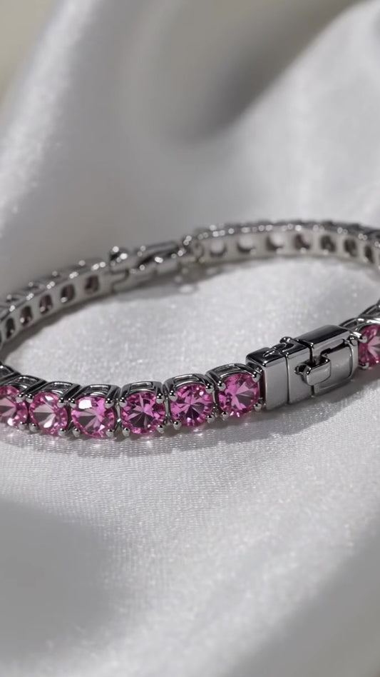 Blush Rose Tennis Bracelet